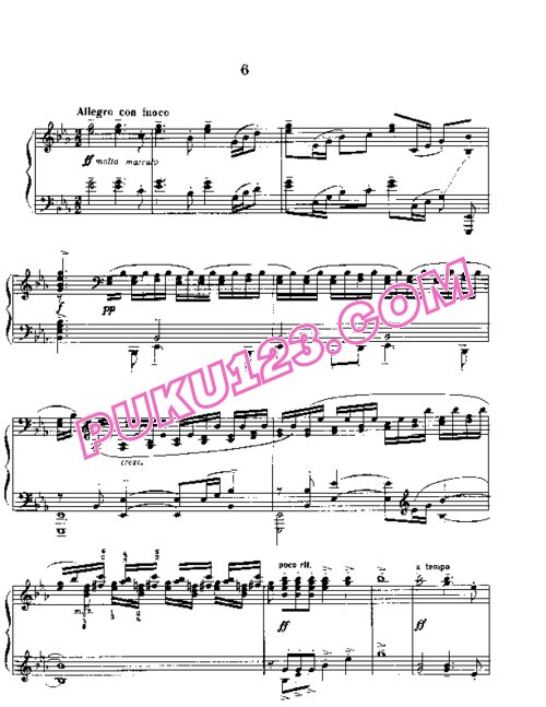 天天钢琴网-免费下载Rachmaninov etudes-tableau op 33 6