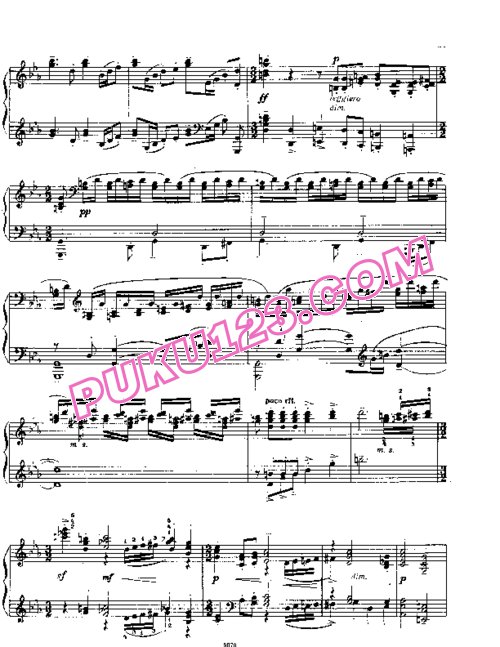 天天钢琴网-免费下载Rachmaninov etudes-tableau op 33 6