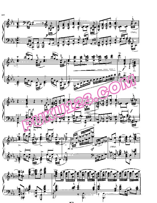 天天钢琴网-免费下载Rachmaninov etudes-tableau op 33 6