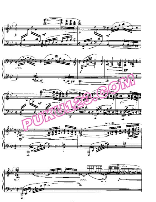 天天钢琴网-免费下载Rachmaninov etudes-tableau op 33 7