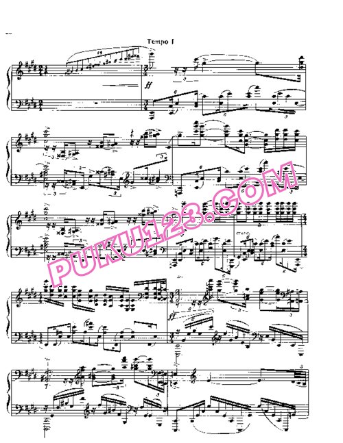 天天钢琴网-免费下载Rachmaninov etudes-tableau op 33 8