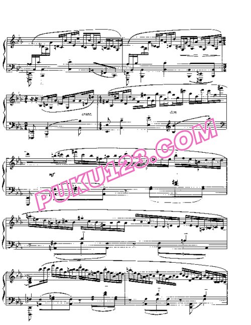 天天钢琴网-免费下载Rachmaninov etudes-tableau op 39 1