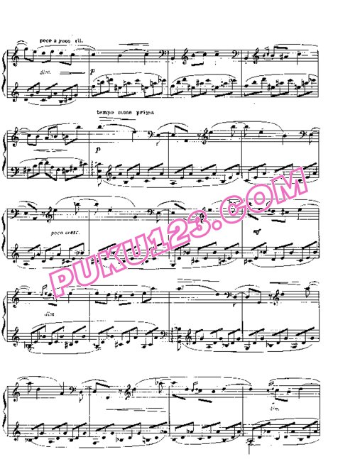 天天钢琴网-免费下载Rachmaninov etudes-tableau op 39 2