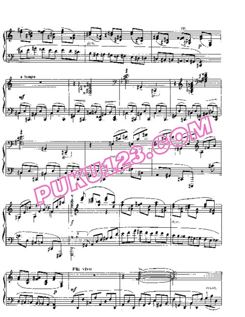 天天钢琴网-免费下载Rachmaninov etudes-tableau op 39 2