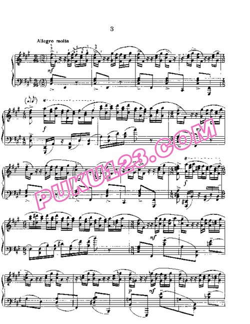 天天钢琴网-免费下载Rachmaninov etudes-tableau op 39 3