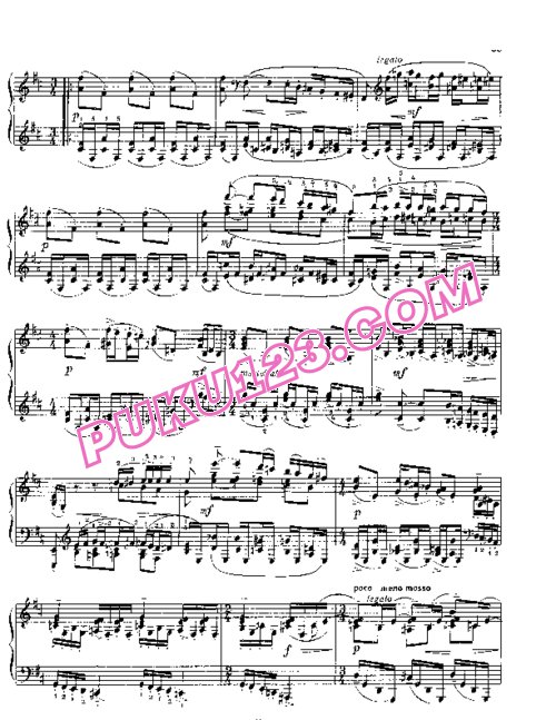 天天钢琴网-免费下载Rachmaninov etudes-tableau op 39 4