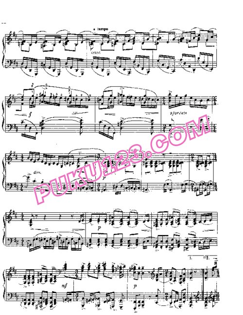 天天钢琴网-免费下载Rachmaninov etudes-tableau op 39 4
