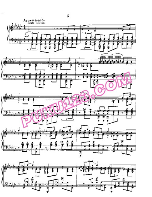 天天钢琴网-免费下载Rachmaninov etudes-tableau op 39 5