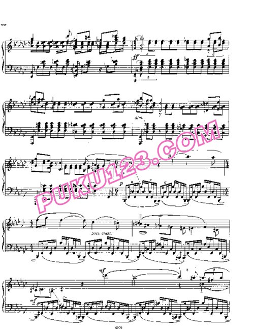 天天钢琴网-免费下载Rachmaninov etudes-tableau op 39 5