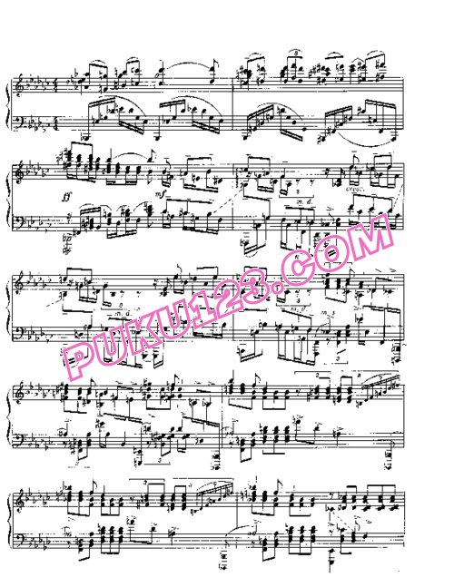 天天钢琴网-免费下载Rachmaninov etudes-tableau op 39 5