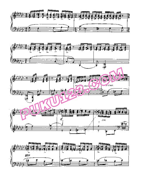 天天钢琴网-免费下载Rachmaninov etudes-tableau op 39 7