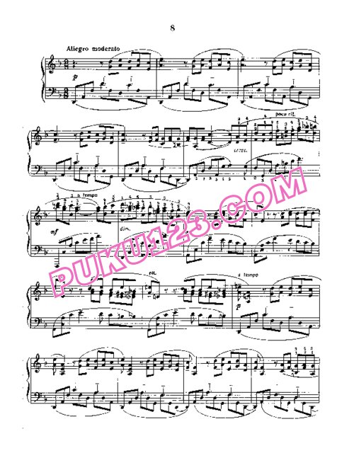 天天钢琴网-免费下载Rachmaninov etudes-tableau op 39 8