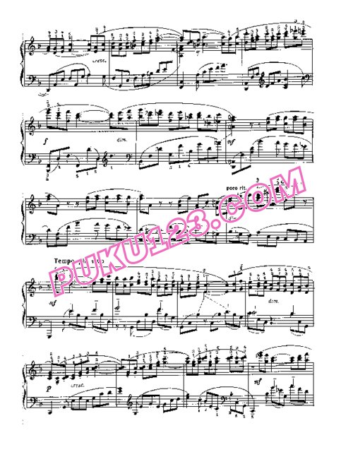 天天钢琴网-免费下载Rachmaninov etudes-tableau op 39 8