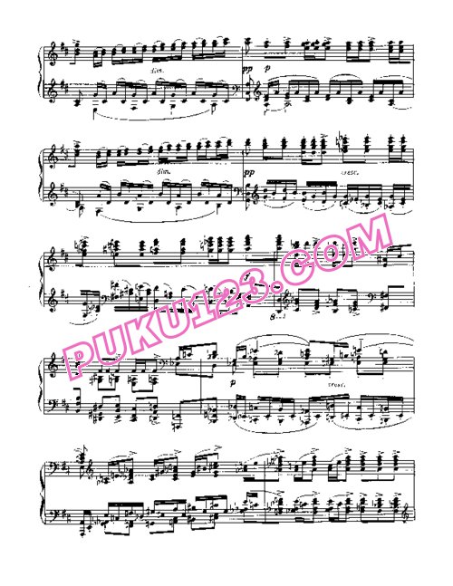 天天钢琴网-免费下载Rachmaninov etudes-tableau op 39 9