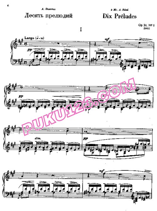 天天钢琴网-免费下载Rachmaninov - 10 Preludes Op.23