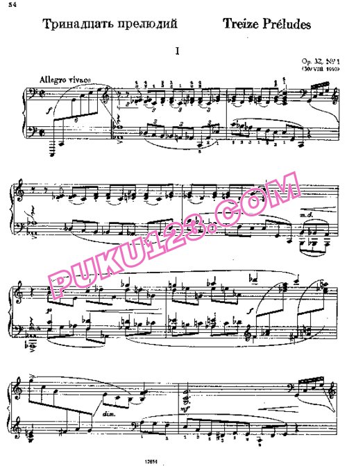 天天钢琴网-免费下载Rachmaninov - 13 Preludes Op.32