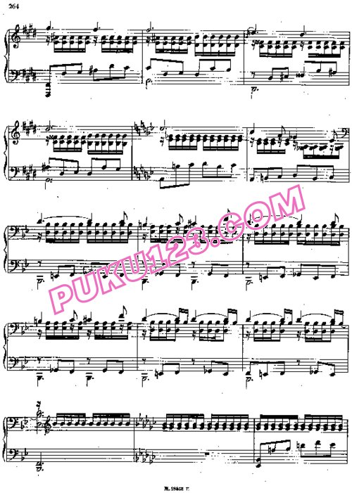 天天钢琴网-免费下载Rachmaninoff - Prelude in e flat Minor