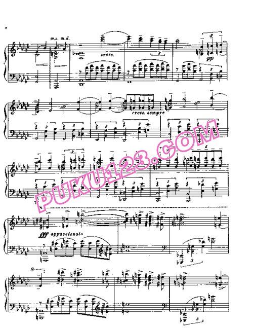 天天钢琴网-免费下载Rachmaninov elegy3 1