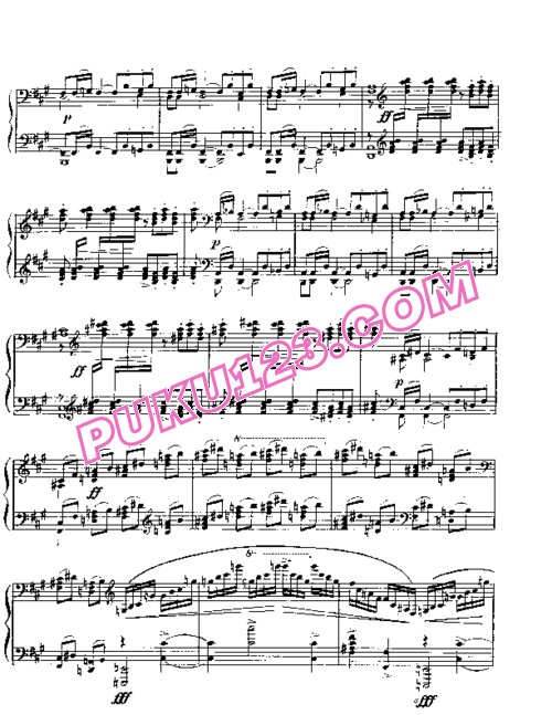 天天钢琴网-免费下载Rachmaninov pol3 4