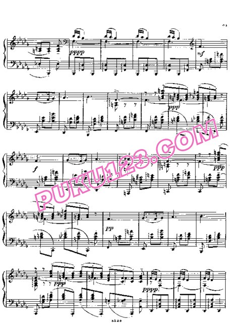 天天钢琴网-免费下载Rachmaninov seren3 5