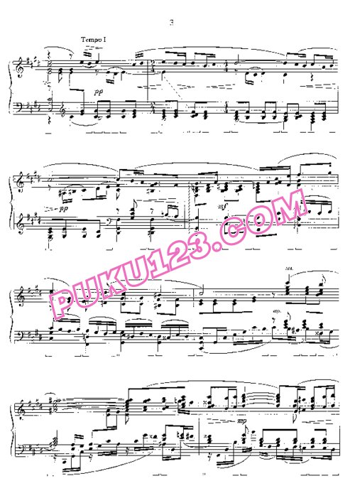 天天钢琴网-免费下载Rachmaninoff - Wild - Vocalise Op.34-14