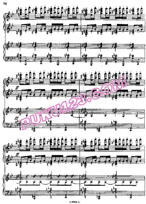 天天钢琴网-免费下载Rachmaninoff - Suite no 1 op 5 for 2 Piano's - Part 4