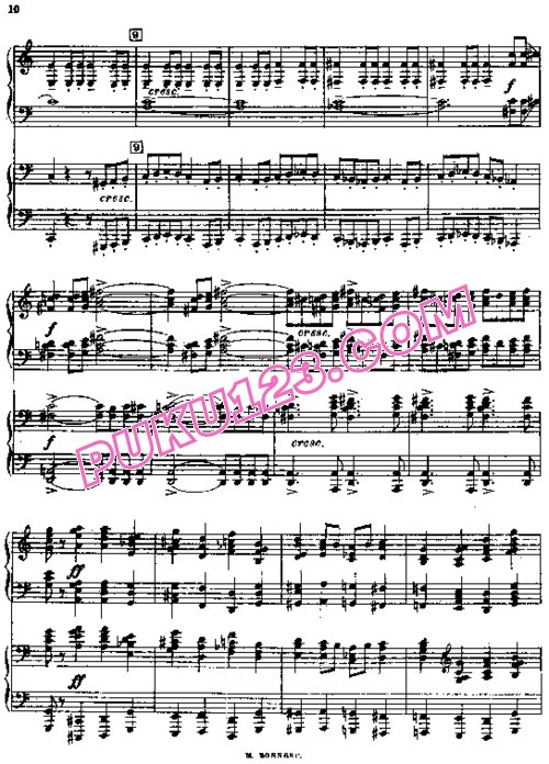 天天钢琴网-免费下载Rachmaninoff - Suite no 2 op 17 for 2 Piano's - Part 1