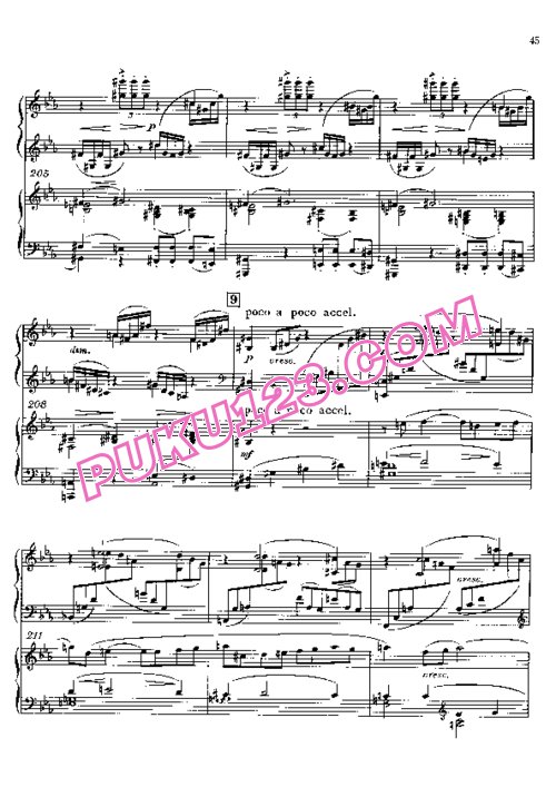 天天钢琴网-免费下载rachmaninoff concerto2 1 2