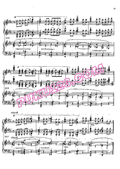 天天钢琴网-免费下载rachmaninoff concerto2 1 2