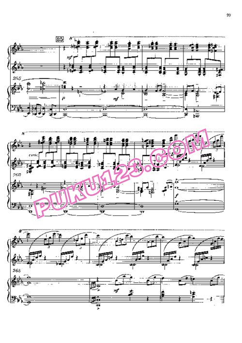 天天钢琴网-免费下载rachmaninoff concerto2 3-2