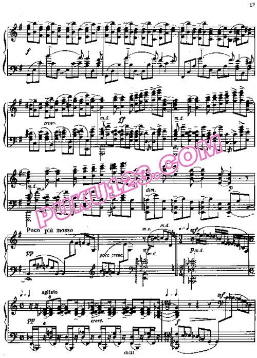 天天钢琴网-免费下载Rachmaninoff - Piano Sonata No.2 in b-flat Minor Op.36 (1931, 2nd) 1931年修订版