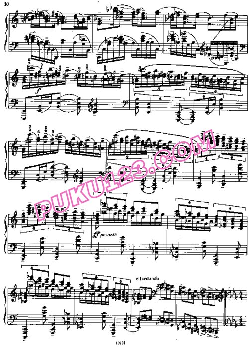 天天钢琴网-免费下载Rachmaninoff - Piano Sonata No.2 in b-flat Minor Op.36 (1931, 2nd) 1931年修订版