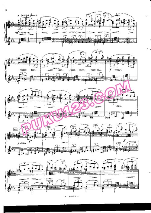 天天钢琴网-免费下载Rachmaninov - The Isle of the Dead Op.29 钢琴独奏版