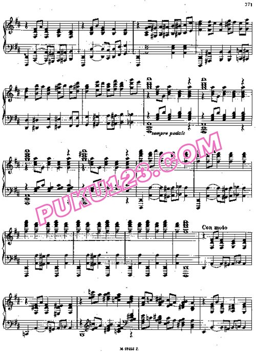 天天钢琴网-免费下载Rachmaninoff - Gavotte in 5-4