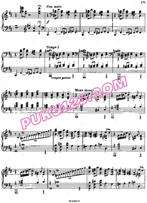 天天钢琴网-免费下载Rachmaninoff - Gavotte in 5-4
