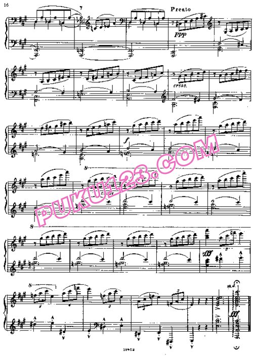 天天钢琴网-免费下载Rachmaninoff - Morceaux de Salon Op.10