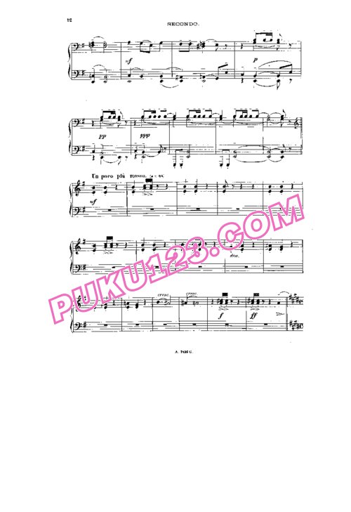 天天钢琴网-免费下载Rachmaninoff - Caprice Bohémien Op.12 - 4 Hands