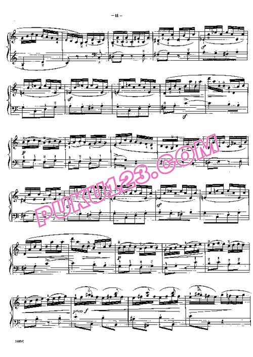 天天钢琴网-免费下载Raff - Toccata in a Minor
