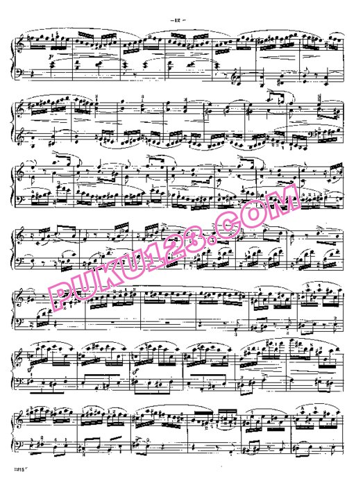 天天钢琴网-免费下载Raff - Toccata in a Minor