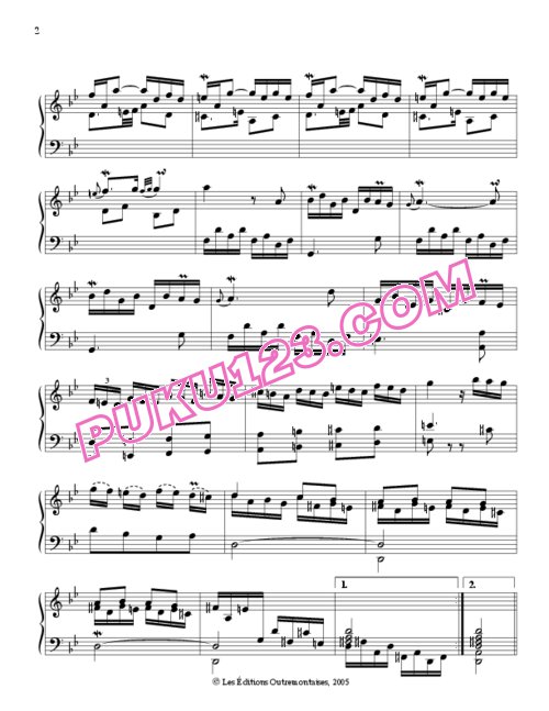 天天钢琴网-免费下载Rameau - L Egyptienne
