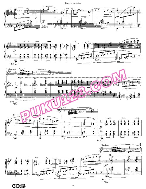 天天钢琴网-免费下载Rave - La Valse - Solo Piano 作曲家所作钢琴独奏版