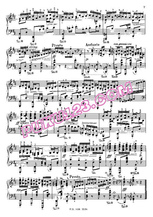 天天钢琴网-免费下载Reger - 5 Humoresques Op.20