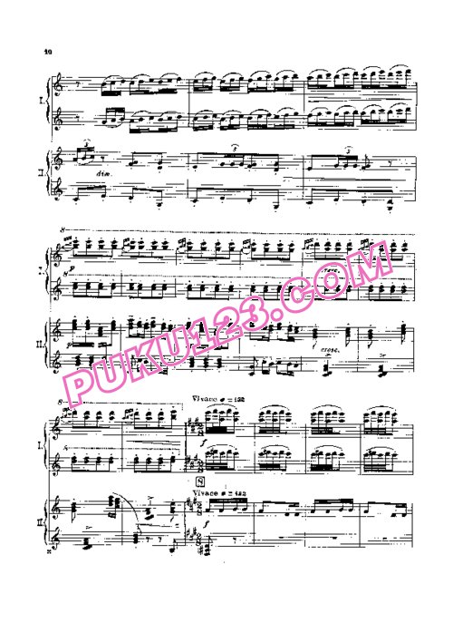 天天钢琴网-免费下载Respighi - Pini di Roma - 4 Hands