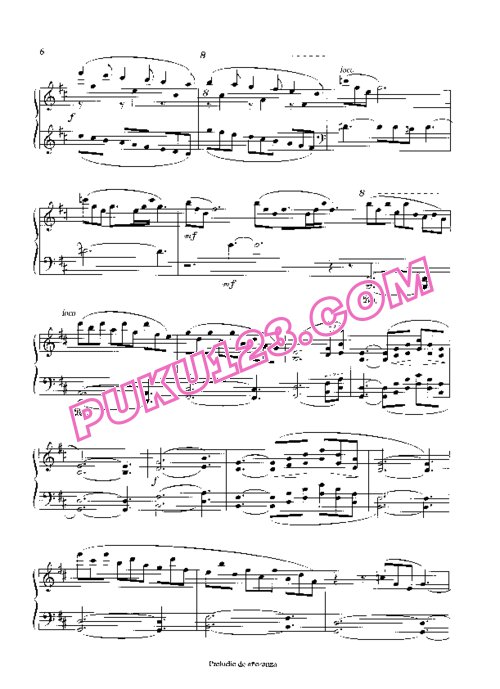 天天钢琴网-免费下载Rodrigo - Preludio de Anoranza (piano)