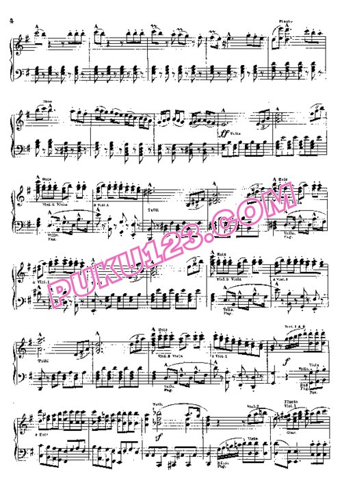 天天钢琴网-免费下载Rossini - Ouverture Der Barbier Von Sevilla 钢琴独奏版