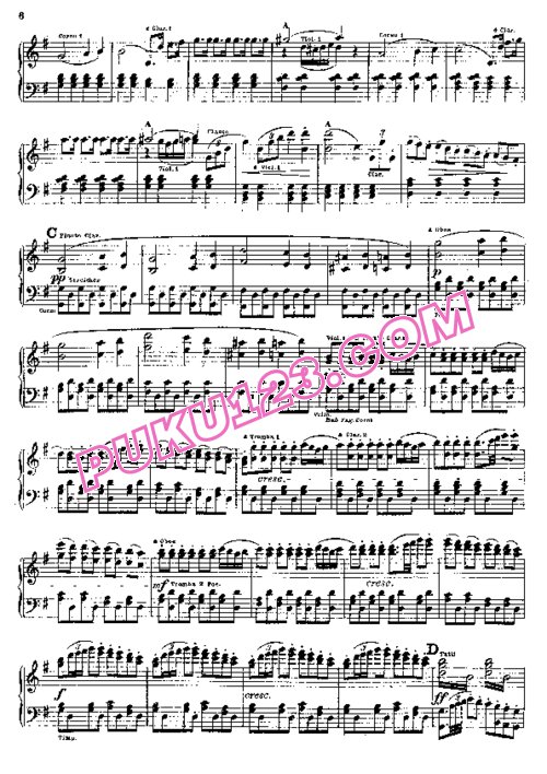 天天钢琴网-免费下载Rossini - Ouverture Der Barbier Von Sevilla 钢琴独奏版
