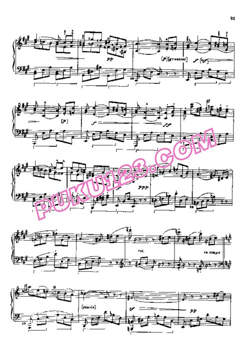 天天钢琴网-免费下载Rossini - L Innocence Italienne, La Candeur Francaise