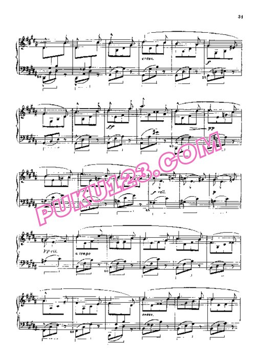 天天钢琴网-免费下载Rossini - Ouf! Les Petits Pois