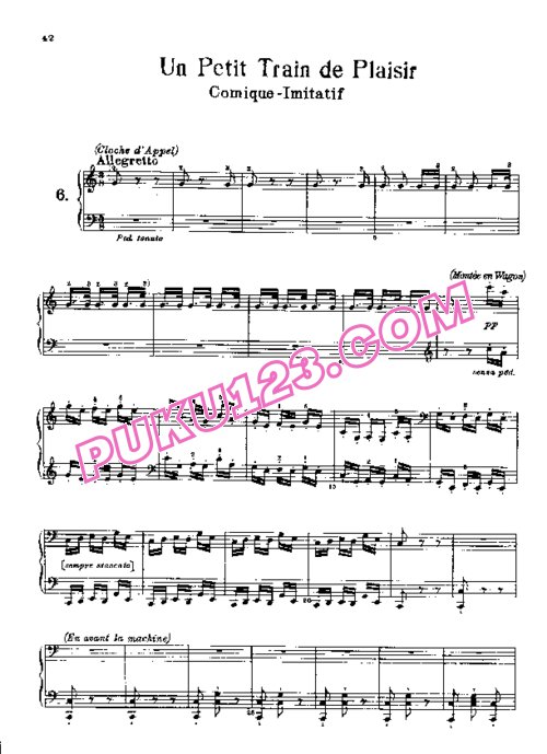天天钢琴网-免费下载Rossini - Un Petit Train de Plaisir