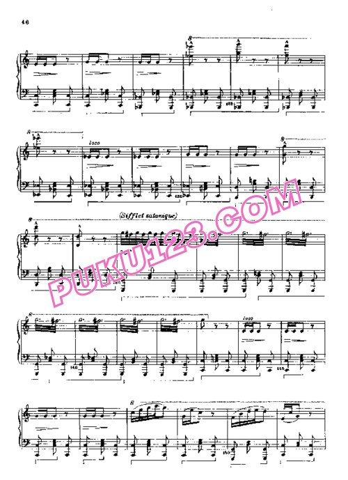 天天钢琴网-免费下载Rossini - Un Petit Train de Plaisir
